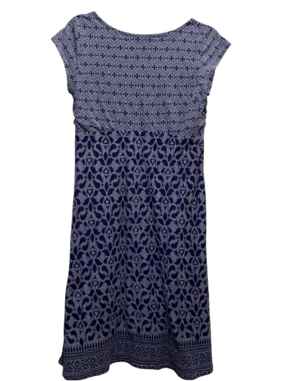 EUC Women's Athleta Blue & White Patterned Mini Dress M - Picture 3 of 7
